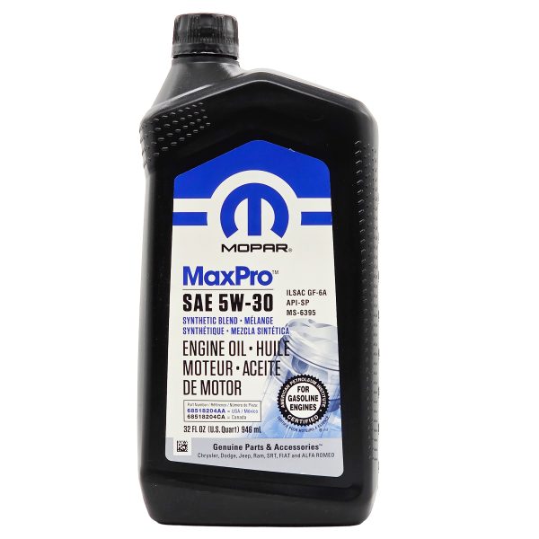 Aceite Mopar 5W30 946 ml Jeep Dodge Chrysler