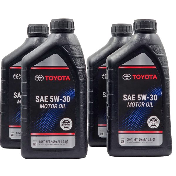 Pack 4 Aceite de Motor Toyota 5W-30 Original 946 ML